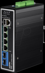 TI-BG62i Switch, 6-Port, Gigabit Ethernet, PoE+, SFP
