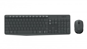Zestaw klawiatura + mysz membranowa Logitech MK235 920-007931 (USB 3.0 kolor szary optyczna)