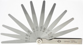 Feeler Gauge, Metric, 100 mm, 13 blades, T3527M 413