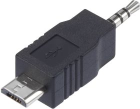 adapter do N/A 1152753, [1x złącze męskie jack 2,5 mm - 1x złącze męskie Micro-B USB 2.0]