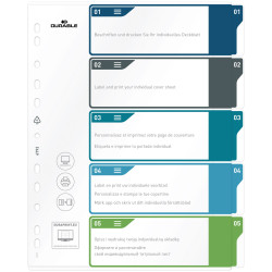 Durable 679327 Index A4+ 1-5Multicolour 5 Dividers Filing Folder