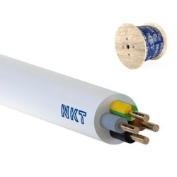 Przewód YDY żo 4x1,5 450/750V biały /bębnowy/