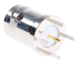 Złącze koncentryczne Montaż na płytce drukowanej Żeński 50Ω typ złącza Złącze BNC Przepust