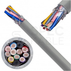 Kabel sterowniczy BiT LIYCY 10x1mm2 szary 300/300V ekranowany olejoodporny linka Bitner