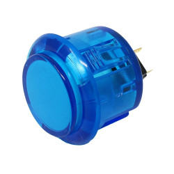 Arcade Button - 30mm Translucent Blue