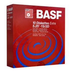 5,25" Diskettes 1S/2D "BASF Extra"