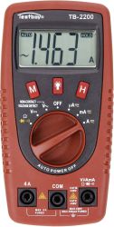 Multimetr cyfrowy Testboy TB-2200 TB-2200, CAT II 400 V, CAT III 300 V, AC/DC, kalibracja fabryczna (bez certyfikatu)