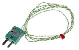 Termopara typ K do +200C 1m kabel 1m, Miedziane IEC