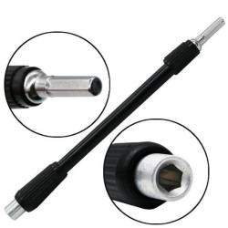 Flexible Screwdriver Extension - 13.2cm - 4mm Flexible Bit Extender