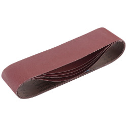 Draper 09273 Cloth Sanding Belt, 100 x 915mm, Assorted Grit (Pack of 5)