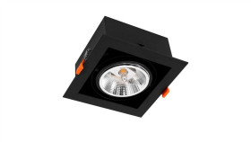 Oprawa Podtynkowa Plaza 1Xgu10 Ar111 Czarna Ml4740 Milagro