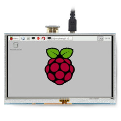 Ekran dotykowy - rezystancyjny LCD TFT 5'' 800x480px HDMI+GPIO dla Raspberry Pi