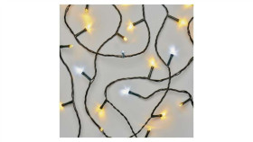 Lampki Choinkowe Classic 120 Led 12M Ciepła + Zimna Biel, Zielony Przewód,...