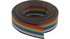 Flat Ribbon Cable,1.27mm,10x0.08mm²,Unsh