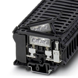 Złączka szynowa bezpiecznikowa Phoenix Contact poziomy: Pojedynczy 26 → 8AWGŚruba UK6.3-HESILA 250 10A 500 V