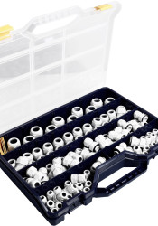 Jacob MONTAGEKOFFER VF2 Zestaw dławnic kablowych, M16, M20, M25, M32, M16, M20, M25, M32, 215 części