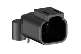 Złącze samochodowe 2-pinowe Amphenol Industrial -rzędowe Męski 13A AT BoardLock Płytka drukowana Śruba Złącze