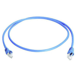 Teleg&#xE4;rtner 100008031 CAT 6A RJ45 Patch Cable Flame-retardant 0.25m Blue