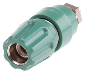 Gniazdo montażowe, rodzaj Żeński, Zielony, 63A, 30 V ac, 60V dc