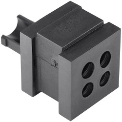 HellermannTyton 440-00023 VarioPlate Cable entry 4-hole halogen-free 20pcs