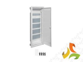 Rozdzielnica multimedialna podtynkowa 24 modułowa 2x12 drzwi wentylowane płyta montażowa Golf VDI VS218PZF HAGER