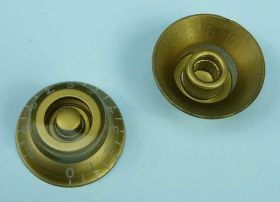 GAŁKA ZŁOTA 17mm FI=6mm ZE SKALĄ 0-10