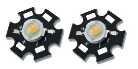 Opencircuit 3W warm wit power led 110° - 2 stuks