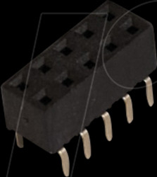 10122224 Female headers, double row with dual entry, 2x5