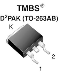 VB30100C Dual High-Voltage Trench MOS Barrier Schottky Rectifier Ultra Low VF = 0.455 V at IF = 5 A