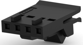 Connector, 4 pole, 1 row, pitch 2.54 mm, socket, 487526-3