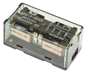 Przekaźnik monostabilny, DPDT, 5V dc, 300mW, -50 → +60°C, montaż PCB, Panasonic