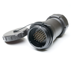 Przemysłowe złącze okrągłe 24-pinowe SP29 Układ szeregowy Gniazdo RS PRO Męski IP68 SP2911C