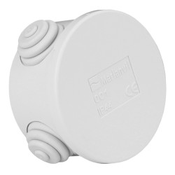 Puszka odgałęźna z dławikami IP44 wym/wew Ø 65x35 M-L 001