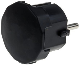 Wtyk sieciowy, 16A, 250 V, 2P+E Typ F, niemieckie Schuko, RS PRO