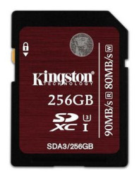Karta pamięci Kingston SDXC 256GB class 10 UHS-I U3 - 80/90MB/s