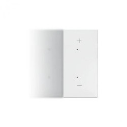 Simon 55 Klawisz połówkowy prawostronny z piktogramem +/-” do produktów elektronicznych Biały mat TKE25/111