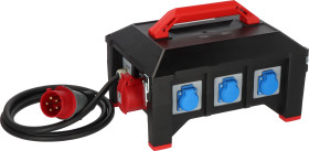 Zestaw z przewodem przedłużającym 2m 4 gniazda Zestaw przedłużaczy typ Typ E - gniazdo francuskie CEE 400 V-32 A 415 V