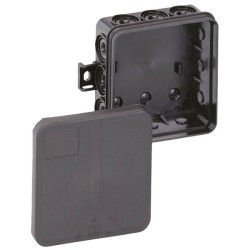 Spelsberg 33221201 Joint Box black 85x85x37mm IP55 VDE halogen-free