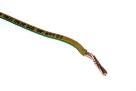 Przewód montażowy 10mm² Zielony/Żółty RS PRO PVC TI1 450 V DC, 750 V AC dł. 50m 7/1,35 mm 70°C BS EN 50525-2-31:2011