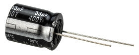 Kondensator 33μF 400V dc Radialny, Otwór przelotowy Panasonic roztaw: 7.5mm 16 (Dia.) x 20mm