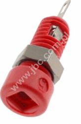 MBI 1 RT Gniazdko izolowane 2mm, mont.M5, lutowane, 6A, czerwone, Hirschmann, odpowiednie do wtyków MST 3 i przewodów MVL 2, 930