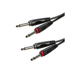 Kabel Jack 6,3 2xWt.-2xWt. 3m ROXTONE, 2x2 Wtyki 6,3 Mono SACC100L3