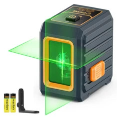 CIGMAN CM-G01 2-linowy zielony poziomica laserowa o wysokiej widoczności ±0,3 mm/m samopoziomująca IP54 odporna na wodę długi cz