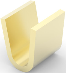 Crimp splice, uninsulated, yellow, 8.26 mm, 63130-2