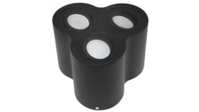 Oprawa Sufitowa Baroco Black Ruchoma Okrągła Alumi