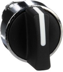 Toggle switch, unlit, groping, waistband round, black, 3 x 45°, mounting Ø 22 mm, ZB4BD5