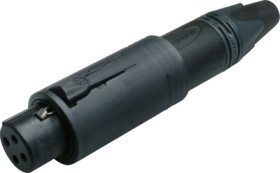 XLR plug, 3 pole, 2.5 mm², AWG 14, metal, NC3FM-C-B