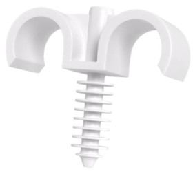 Obejma do rur elektroinstalacyjnych typ RING22-BIS biały UV /100szt./ 68506