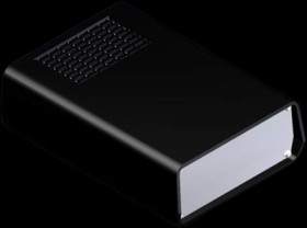 ABS enclosure, (L x W x H) 178 x 128 x 54 mm, black (RAL 9004), KL12.9