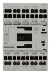Stycznik DILMC 24 V dc Eaton styki: 3-biegunowy 5.5 kW 12 A 3 NO 24 V dc Sprężynowe 277564 DILMC12-01(24VDC)